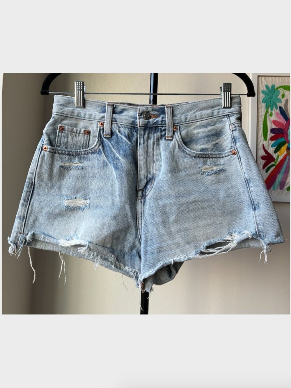 Pistola Denim High Waist Cut-Off Shorts - Size 25